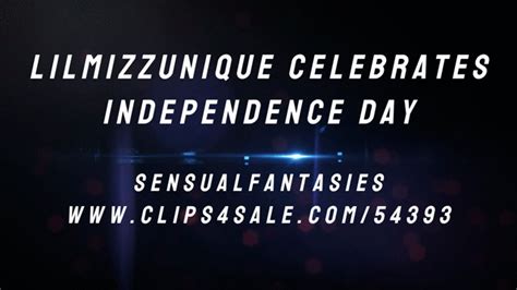 Sensual Fantasies Lilmizzunique Celebrates Independence Day