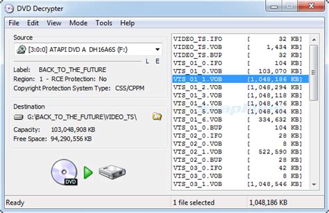 DVD Decrypter screenshot and download at SnapFiles.com