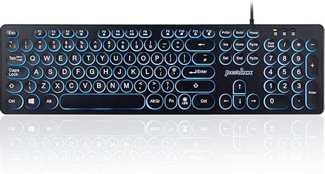 Perixx Periboard R Wired Backlit Usb Keyboard Big Print Letter