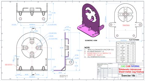 Solidworks Sheet Metal Tutorial Exercise Jog Feature