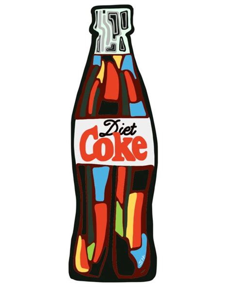 Printable 8x10 Diet Coke Print Diet Coke Abstract Diet Coke Bottle Art