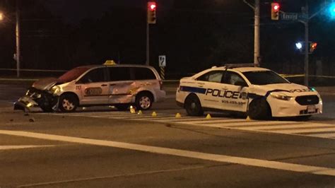 Siu Looking Into Crash Involving Peel Regional Police Cruiser Taxi