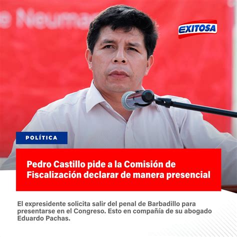 Medios Peruanos on Twitter RT exitosape Pedro Castillo solicitó