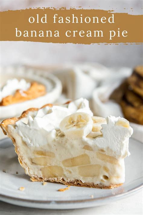 Old Fashioned Banana Cream Pie Recipe Homemade Banana Cream Pie