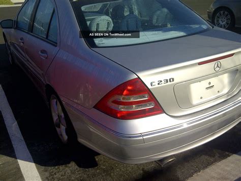 2004 Mercedes Benz C230 Kompressor Sedan 4 Door 1 8l