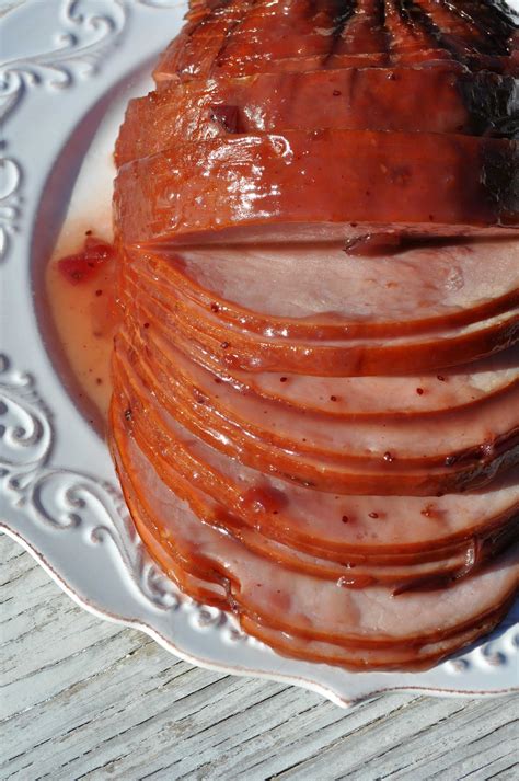 Slow Cooker Cranberry Raspberry Glazed Ham The Seasoned Mom