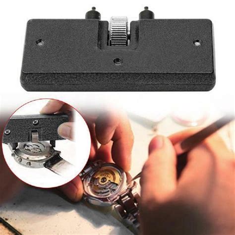 CLE A MOLETTE black Ouvre boîtier de montre réglable 1 pièce outils