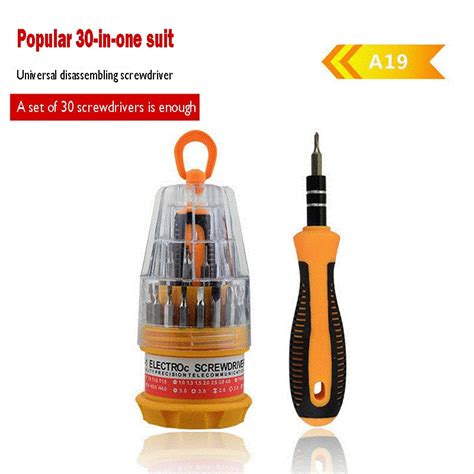 Manual Screwdriver Suitable 30 In One Screwdriver Set Function Multi Purpose Manual Combination