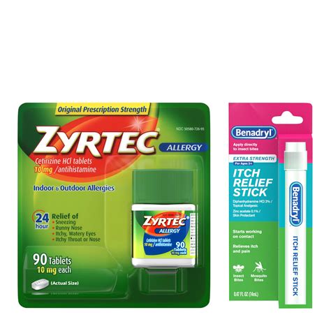 Buy Zyrtec Hour Y S With Cetirizine Hcl Antihistamine Ct