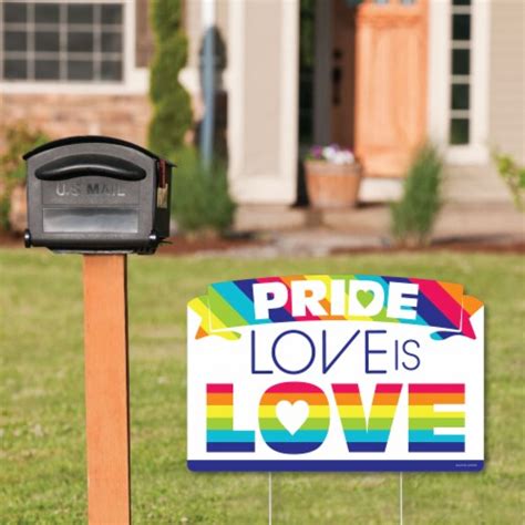 Big Dot Of Happiness Love Is Love Pride Party Yard Sign Lawn Decor