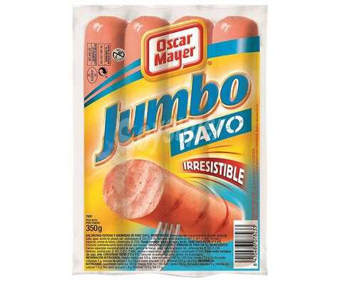 Oscar Mayer Jumbo Salchichas Cocidas Y Ahumadas De Pavo Y Pollo Sin