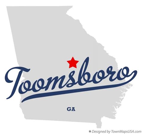 Map of Toomsboro, GA, Georgia