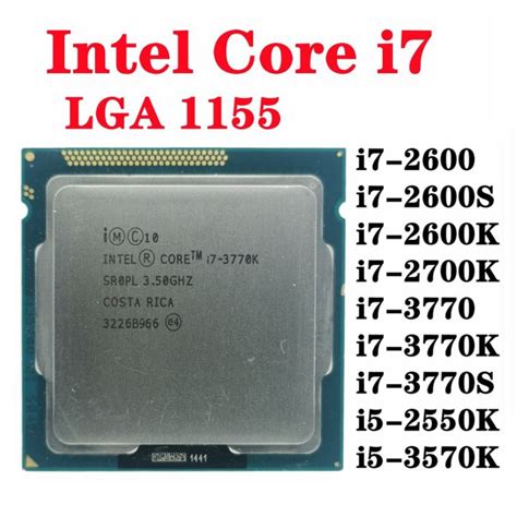 Intel Core I7 2600s I7 2600 2700k I7 3770s 3770k Lga 1155 Pin H61 B75 Z77 Motherboard Supported