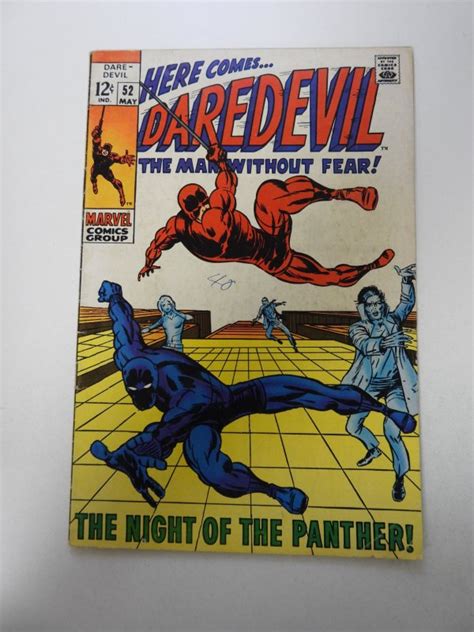 Daredevil 52 1969 VG FN Condition Ink Front Cover Comic Books