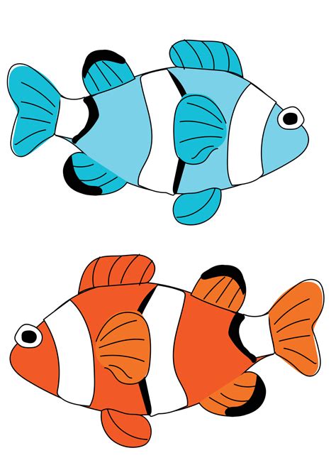 Peixe Colorido Para Imprimir - Peixes Coloridos Para Imprimir