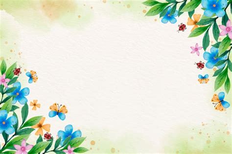 Free Vector | Watercolor background for spring celebration