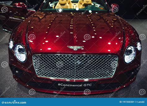 Red Luxurious Bentley Continental Editorial Photo Image Of Luxury