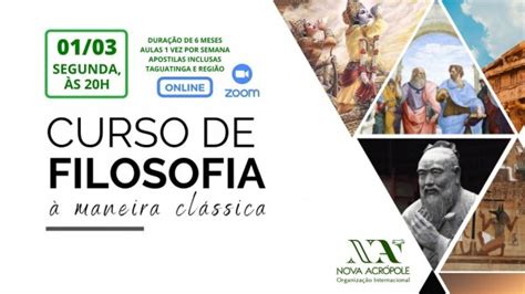 Curso de Filosofia à Maneira Clássica ONLINE durante afastamento