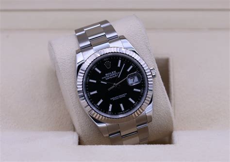 Rolex DateJust 41 126334 Black Stick Dial Oyster 2020 Box Papers