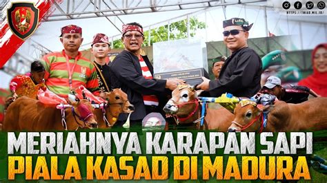 Meriahnya Karapan Sapi Piala Kasad Di Madura Kartika Channel Youtube