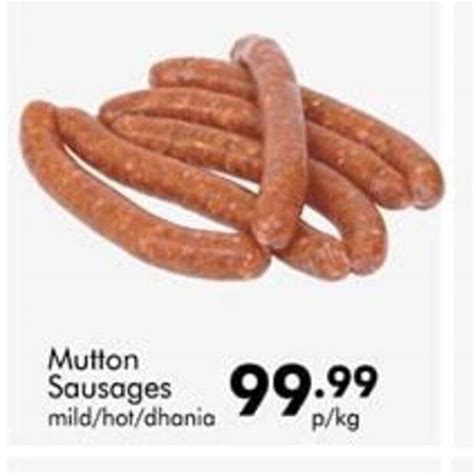 Mutton Sausages Mild Hot Dhania Offer At Check Star