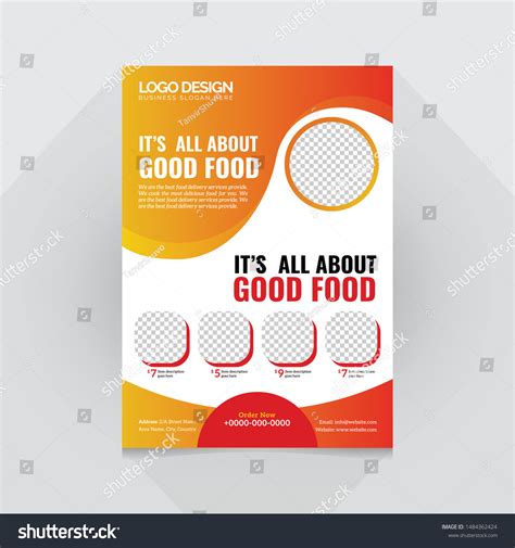 Restaurant Food Flyer Template Modern Food Menu Royalty Free Stock Vector 1484362424