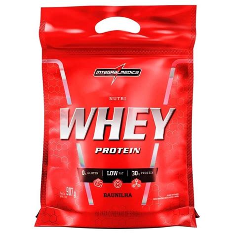 Whey Protein Sabor Morango Integral Medica Baixa Caloria 907g Shopee