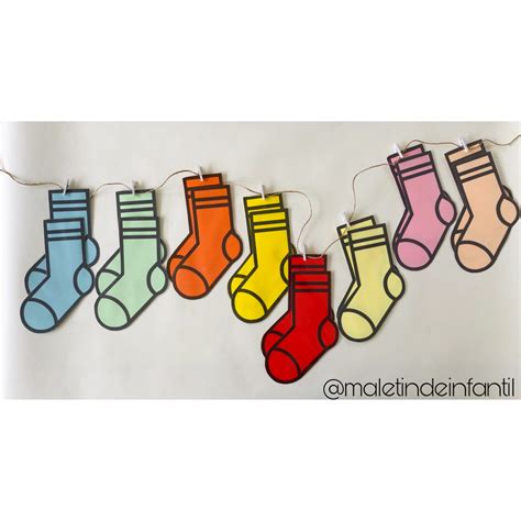 Calcetines de colores - Maletín de Infantil