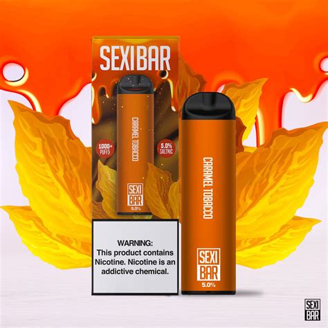 Sexibar Caramel Tabacco Disposable Vape Bar 1000 Puffs