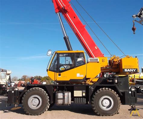 Sany SRC840 40 Ton Rough Terrain Crane For Sale Hoists Material