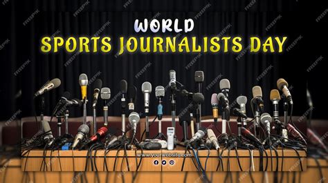 Premium Psd World Sports Journalists Day Celebration