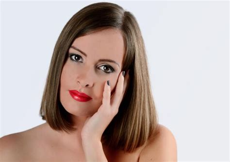 Premium Photo Portrait Of Naked Woman Against White Background