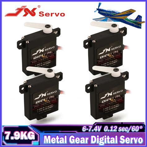 JX Mini Servo 2 4 6PCS 7 9KG Torque Digital PDI HV2107MG Steering Metal