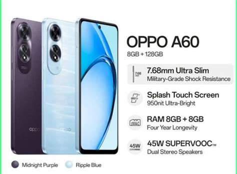 Update Harga Oppo A60 Baru Di Januari 2025 Cek Juga Spesifikasi Lengkapnya