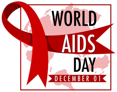 World AIDS Day Banner With Red Ribbon On Map 1447241 Vector Art At Vecteezy