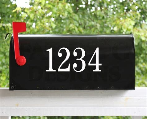 Mailbox Address Number Stickers Up To 5 Numbers Door Decal Street