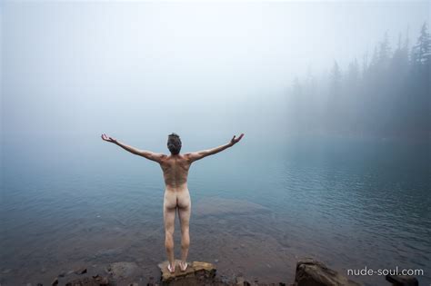 Foggy Cruciform Nude Soul Art Photos