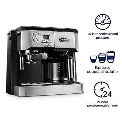 DeLonghi BCO430 Combination Pump Espresso and 10-Cup Drip Coffee ...