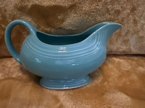 Fiesta Homer Laughlin Fiestaware Turquoise Sauce Gravy Boat