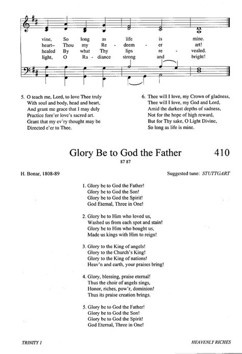 Evangelical Lutheran Hymnary 409 Thee Will I Love My Strength My Tower