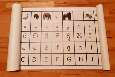 Frise Alphabet Langage Montessori