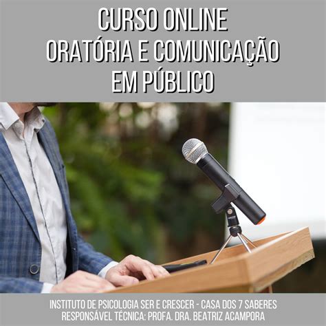 CURSO ONLINE ORATÓRIA E COMUNICAÇÃO EM PÚBLICO CASA DOS 7 SABERES