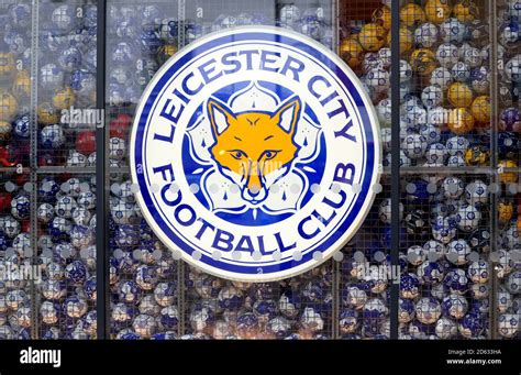 General view of the Leicester City logo Stock Photo - Alamy