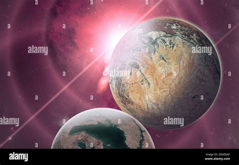 Planets And Exoplanets Of Unexplored Galaxies Sci Fi New Worlds To