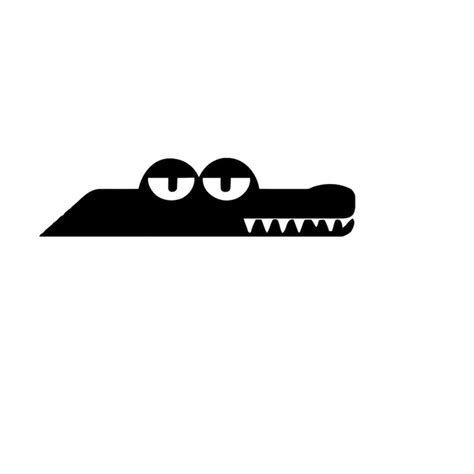 Alligator Vector File Silhouette Cut File Alligator Clip Art - Inspire ...