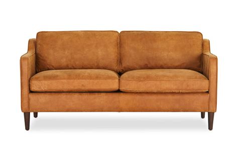 Norse Mid Century Seat Sofa Tan Poplar Pine Frame Rails With Mm