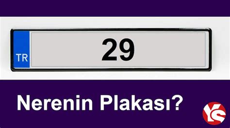 29 plaka nerenin plakası 29 plaka kodu neresi hangi il Son Dakika