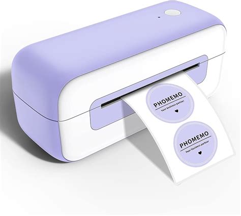 Phomemo Shipping Label Printer Bluetooth Thermal Label Printer With 250 Pcs White 4x6 Thermal