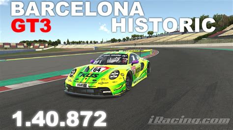 IRacing Porsche 992 GT3 Barcelona Catalunya Historic FIXED Track