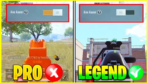 What Is Aim Assist On Vs Off • Pubg Mobile Tips And Tricks Youtube